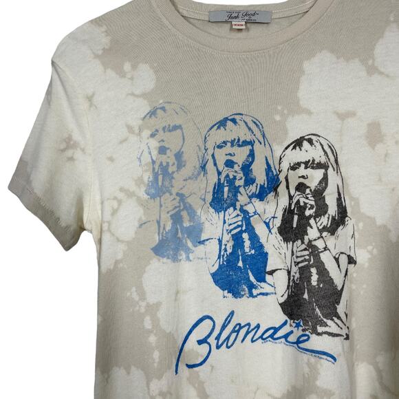 Junk Food Blondie Bleach Tie Dye Tee XXS Band Graphic New Retro - Picture 2 of 5